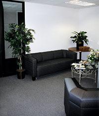 Our comfortable reception area